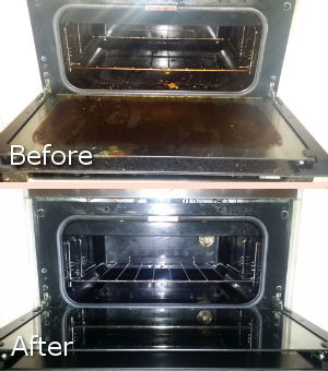 Clean Oven Before and After